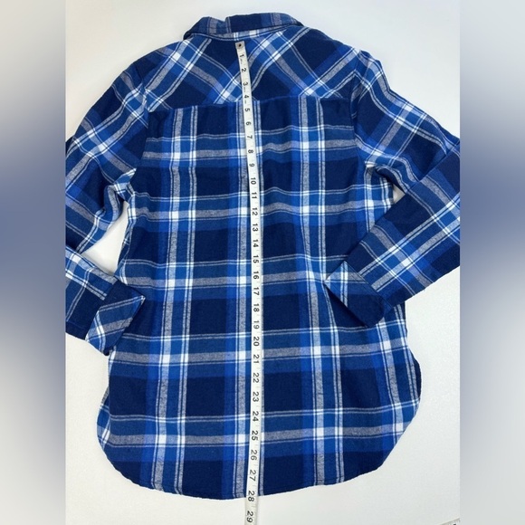Burnside Target Flannel Long Sleeve Button Down Womens Size Small - Picture 14 of 16